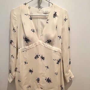 A.L.C. Sana Silk Flounce Hem Dress - Intermix Exclusive